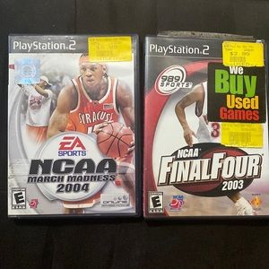 PS2 NCAA March Madness 2004 and NCAA Final Four 2003 Games